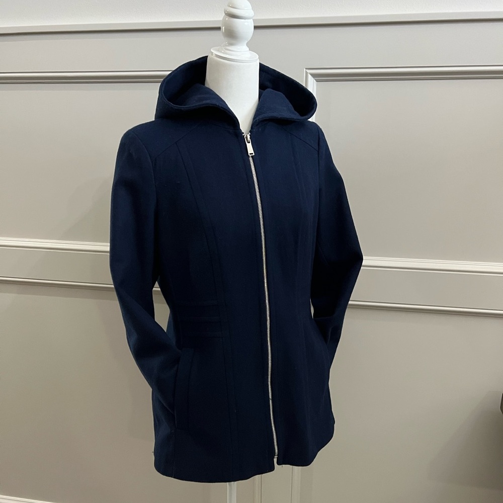 Navy Wool Coat